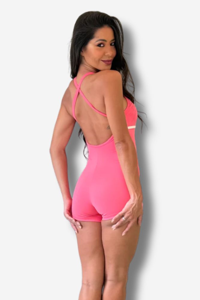 MACAQUINHO FEMININO STYLE JOFITNESS ROSA