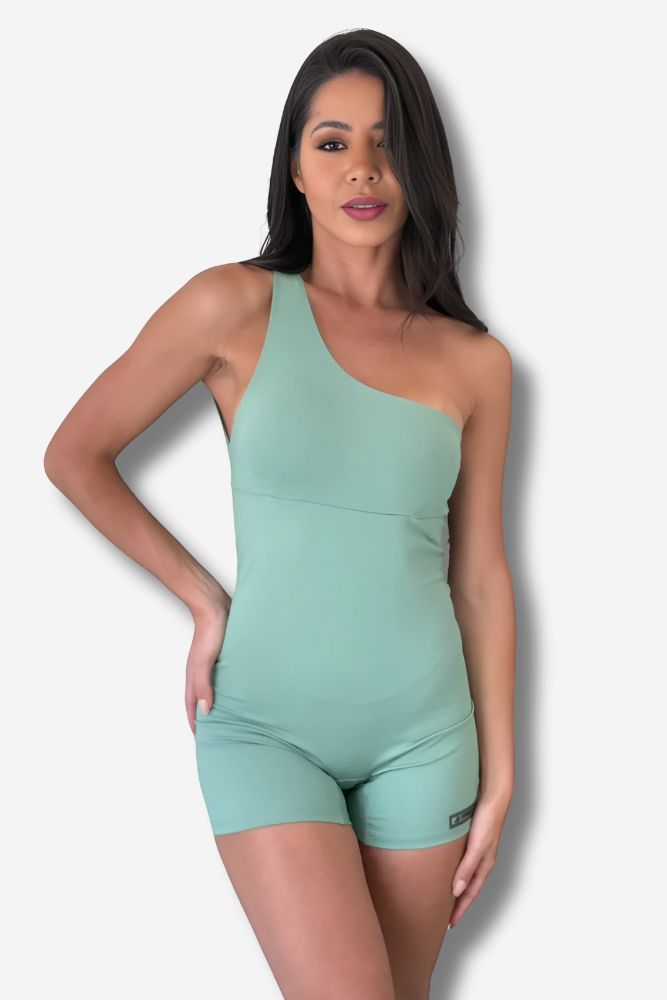 MACAQUINHO FEMININO POWER FIT JOFITNESS VERDE LIMA
