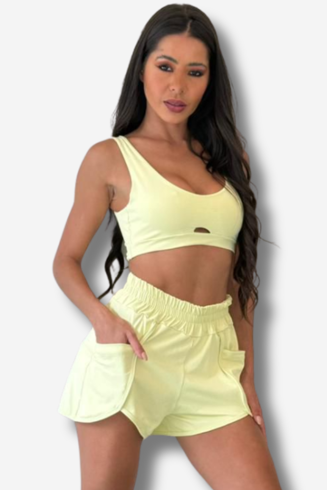 TOP FITNESS SUELLEN EM POLIAMIDA COLORS