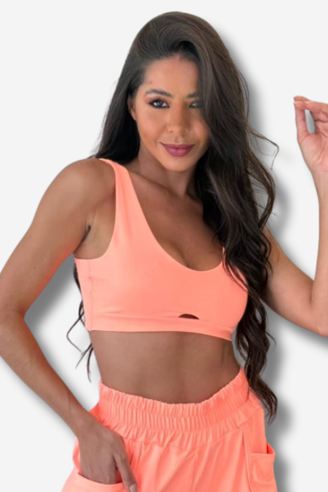 TOP FITNESS SUELLEN EM POLIAMIDA COLORS