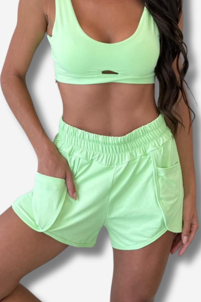 SHORT FEMININO DUPLO LAURA COLORS