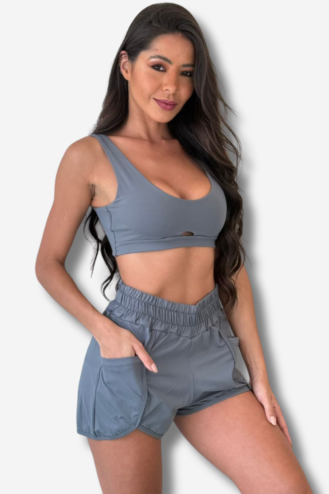 TOP FITNESS SUELLEN EM POLIAMIDA COLORS