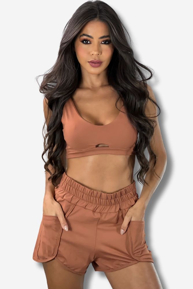 SHORT FEMININO DUPLO LAURA
