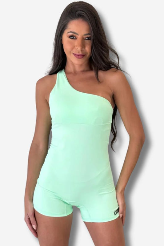 MACAQUINHO FEMININO POWER FIT JOFITNESS VERDE LIMA