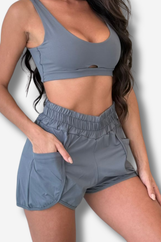 SHORT FEMININO DUPLO LAURA COLORS